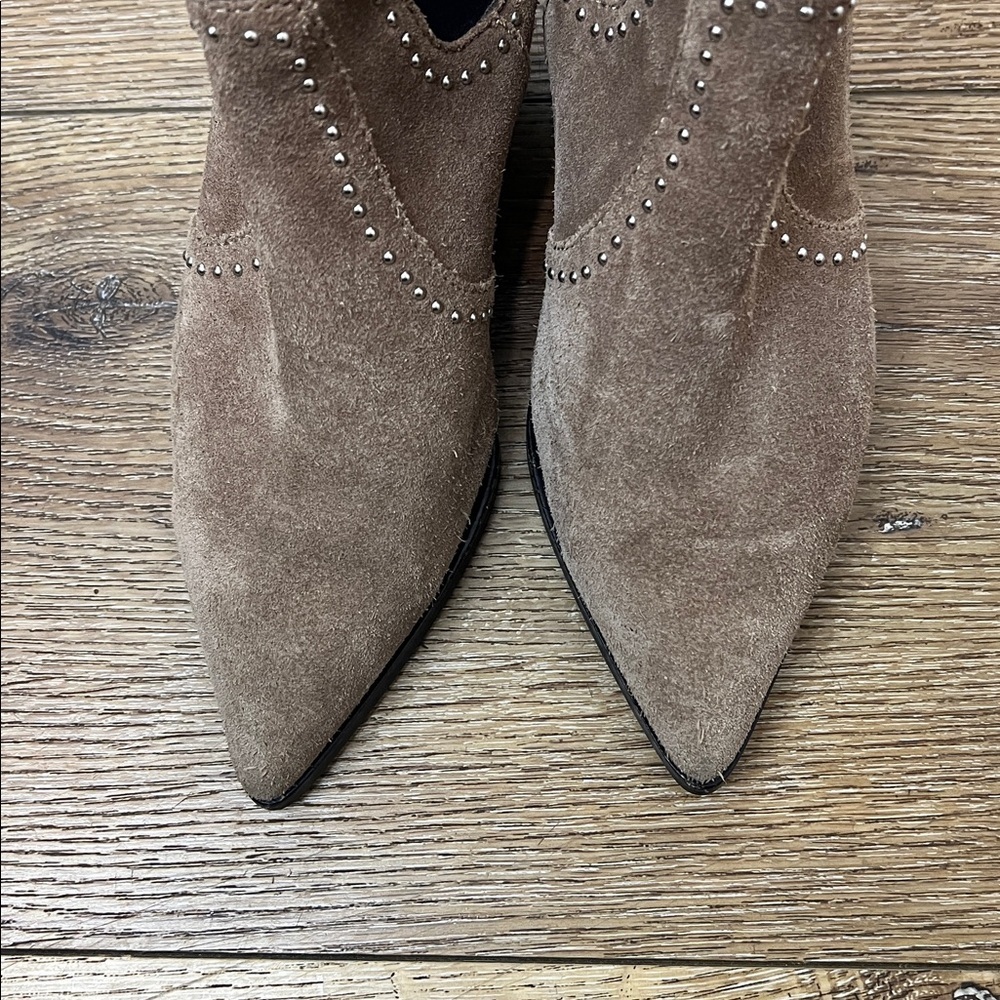 PAIGE Willa Suede Ankle Boots with Studs Size 5.5 - Picture 6 of 9